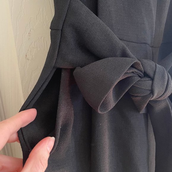 Anthropologie ett:twa Sedona Black Cropped Jumpsuit XS - Picture 5 of 7